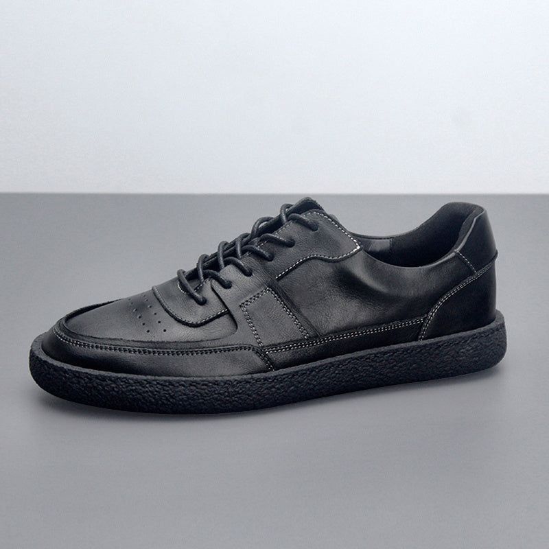 
                      
                        Vintage Leather Sneakers - Breathable Low-Top Men’s Casual Shoes - RewaGold
                      
                    