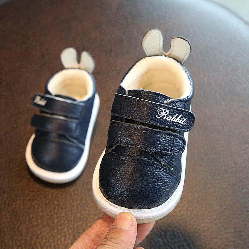 Wholesale leather casual shoes female baby autumn Child Baby Toddler shoes soft bottom shoes 0-2 - RewaGold